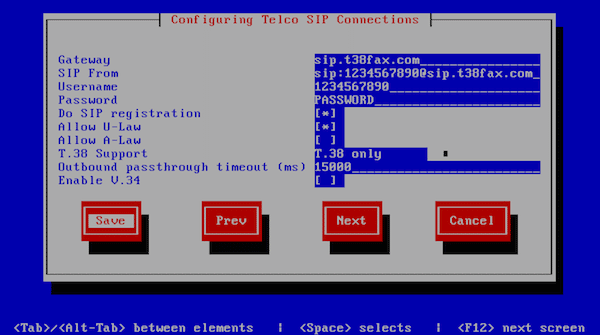 HylaFAX Enterprise T38Fax SIP Config