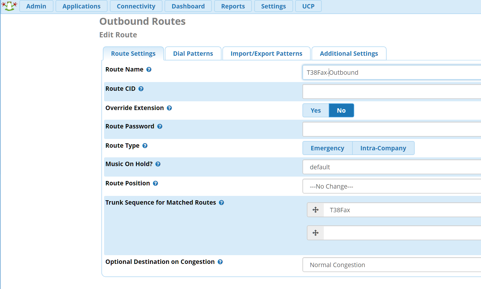 Freepbx маршрутизация